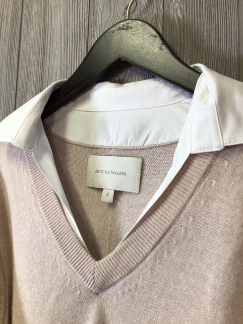 Brochu Walker Top wCashmere Vest Size Small
